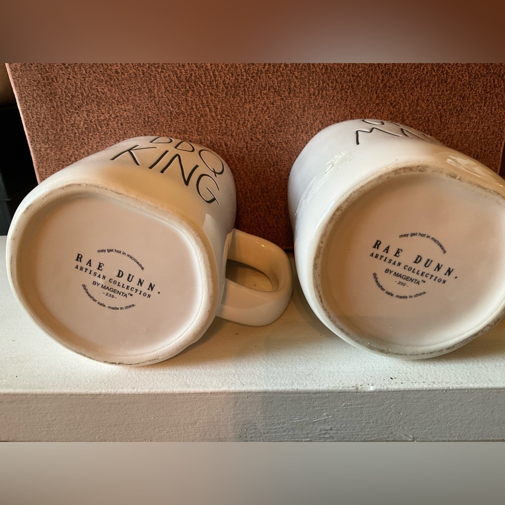 White BBQ King and Grill Master Mug Set - Picture 4 of 6